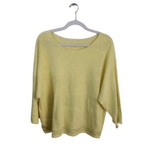 J. Jill Yellow Linen Blend Lagonlook Lightweight Top Size S